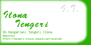 ilona tengeri business card